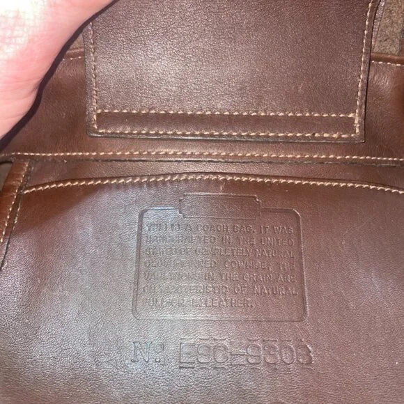 Vintage CoachBleecker Satchel No. 9303 in Mahogany Glove-Tanned Leather